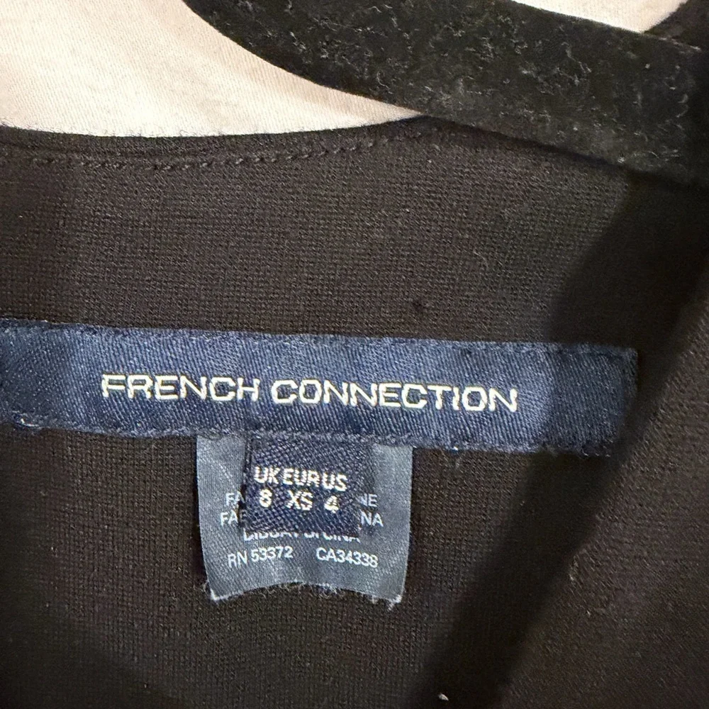 French Connection Bodycon Black Dress - Sz XS